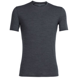 Pánské triko Icebreaker Mens Anatomica SS Crewe šedá Jet HTHR/Silver/Black