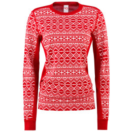 Жіноча футболка Kari Traa Hjerte Ls червоний/білий