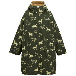 Дитяча водонепромокна куртка Regatta Junior Waterproof Changing Robe DrkKhHrses темно-зелений DrkKhHrses