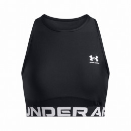 Жіночий топ Under Armour HeatGear Rib Tank чорний/білий Black