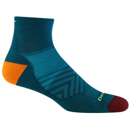 Чоловічі шкарпетки Darn Tough M Run 1/4 Ultra-Lightweight With Cushion синій/помаранчевий dark teal