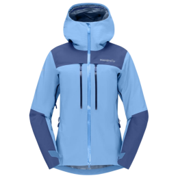 Жіноча туристична куртка Norrona Trollveggen Gore-Tex Pro Light Jacket блакитний Allure/Vintage Indigo
