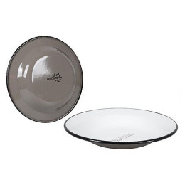 Hluboký talíř Bo-Camp UO Enamel Campfire Plate Taupe