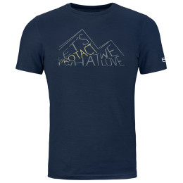 Чоловіча футболка Ortovox 185 Merino Protact Ts M синій