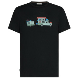 Чоловіча футболка Icebreaker Men Merino 150 Tech Lite SS Tee Transportage чорний Black