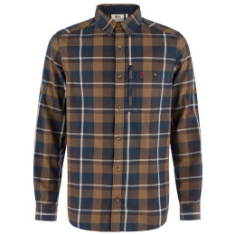Чоловіча сорочка Fjällräven Fjällglim Regular Shirt M коричневий Wood Brown-Black Oak