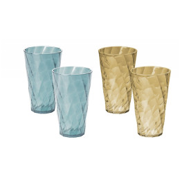 Набір бокалів Omada Tritan Water glass Set 0,5 l синій