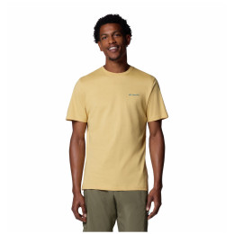 Чоловіча футболка Columbia Rapid Ridge™ Back Graphic Tee II жовтий/зелений Sand Dune, Heavenly Horizons