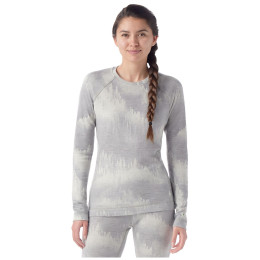 Жіноча функціональна футболка Smartwool W Classic Thermal Merino BL Crew Boxed сірий/білий light gray foggy pines