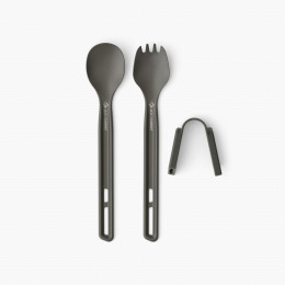 Набір столових приборів Sea to Summit Frontier UL Cutlery Set 2 Piece Long сірий Aluminium Hard Anodised Grey