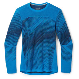 Чоловіча термофутболка Smartwool M Intraknit Thermal Merino Base Layer Pattern Crew синій
