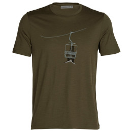Чоловіча футболка Icebreaker Tech Lite II SS Tee Bear Lift зелений