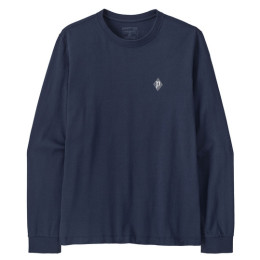 Чоловіча футболка Patagonia M's L/S MW Hut Tripper Skyline T-Shirt синій New Navy