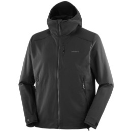 Чоловіча куртка Salomon Outpeak Softshell M чорний Deep Black