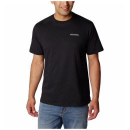 Чоловіча футболка Columbia North Cascades Short Sleeve Tee чорний Black, CSC Box Logo