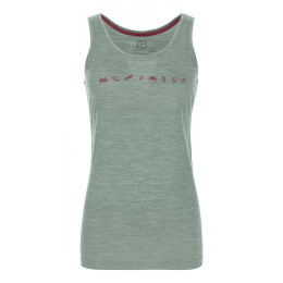 Жіноча майка Ortovox 120 Cool Tec Icons Top W зелений GreenForrestBlend