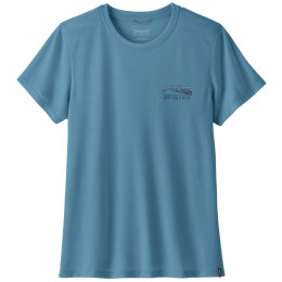 Жіноча футболка Patagonia Women's Capilene® Cool Trail Shirt - Stratapeaks синій Shore Blue