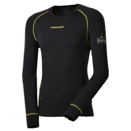 Чоловіча термофутболка Progress Термофутболка E NDR 28DA dl.r. (2 чорний Black/GreenStitching