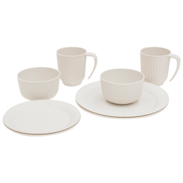 Набір посуду Outwell Delish 2 Person Dinner Set бежевий Sandstone