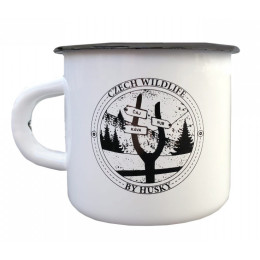 Кружка Husky 400 мл квадратний металевий білий/чорний guidepost