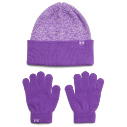 Дитяча шапка Under Armour G Beanie/Glove Combo фіолетовий Purple