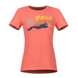 Жіноча футболка Marmot Wm's Esterel Tee SS червоний Flamingo Heather