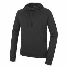Чоловіча толстовка MOOA Merino Hoodie чорний black melange