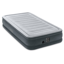Надувний матрац Intex Twin Dura-Beam Comfort сірий