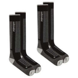 Чоловічі шкарпетки Icebreaker Men Mer Ski+ Medium OTC 2 Pack чорний/сірий Blk/Ether/Graph