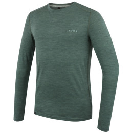 Чоловіча футболка MOOA MerinoSilk 160 long зелений green melange