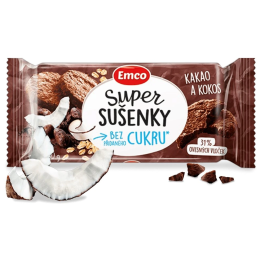 Їжа для подорожей Emco Super печиво – какао та кокос, 60 г