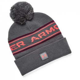Чоловіча зимова шапка Under Armour Halftime Pom Beanie сірий