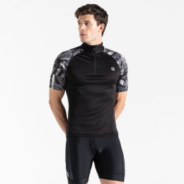 Чоловіча велофутболка Dare 2b Riding Jersey чорний Black/Black Shift