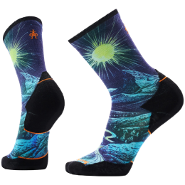 Шкарпетки Smartwool Trail Run Targeted Cushion Treeline Prin синій