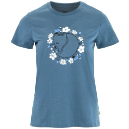 Жіноча футболка Fjällräven Fjällblomster Fox T-shirt W синій Dawn Blue
