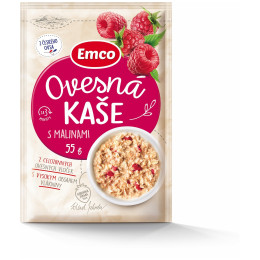 Каша Emco Вівсяна каша з малиною, 55 г