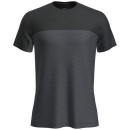 Чоловіча функціональна футболка Icebreaker Men Merino 125 Cool-Lite™ Sphere III SS Tee Colour Block сірий/чорний Graphite Heather/Black/Cb