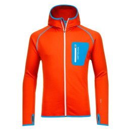 Чоловіча толстовка Ortovox Merino Fleece Hoody помаранчевий CrazyOrange