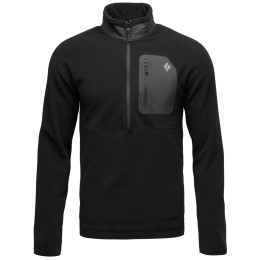 Чоловіча толстовка Black Diamond Rift HZ Fleece Jacket чорний Black-Black