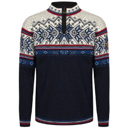 Чоловічий светр Dale of Norway Vail Masc Sweater темно-синій Midnightnavy Redrose Offwhite