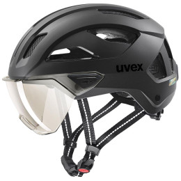 Велошолом Uvex Stride Visor чорний black matt
