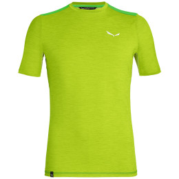 Pánské triko Salewa Pedroc Hybrid 2 Dry M S/S Tee světle zelená 5809 tendershot melange
