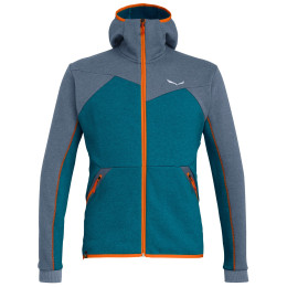 Pánská mikina Salewa Solid Logo Dry M FZ HDY modrá/šedá 310 flint stone melange/8736