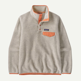 Жіноча толстовка Patagonia W's LW Synch Snap-T P/O бежевий Oatmeal Heather w/Heirloom Peach