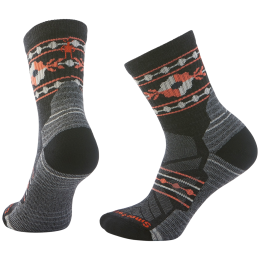 Жіночі шкарпетки Smartwool W Hike Light Cushion Retro Floral чорний/помаранчевий CHARCOAL