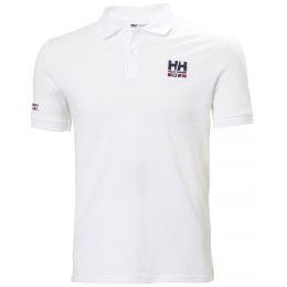 Чоловіча футболка Helly Hansen Messina Graphic Fitted Polo білий 002 WHITE