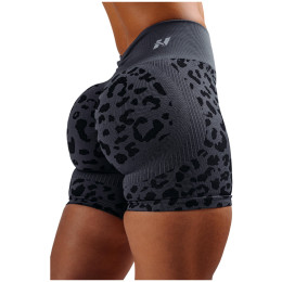 Жіночі шорти Nebbia Push-Up Compression Leopard Shorts Primal чорний BLACK LEOPARD