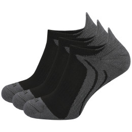 Шкарпетки MOOA Bamboo Active Low 3-pack чорний/сірий Black/Grey
