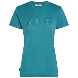 Жіноча футболка Icebreaker Women Merino 150 Tech Lite SS Tee Snow Day блакитний Topaz