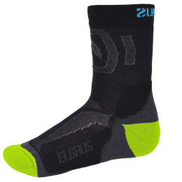 Дитячі шкарпетки Elbrus Kabru JR чорний/зелений Black/DarkGrey/Turquise/AppleGreen
